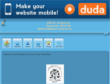 Tablet Screenshot of evansvilledogpark.org
